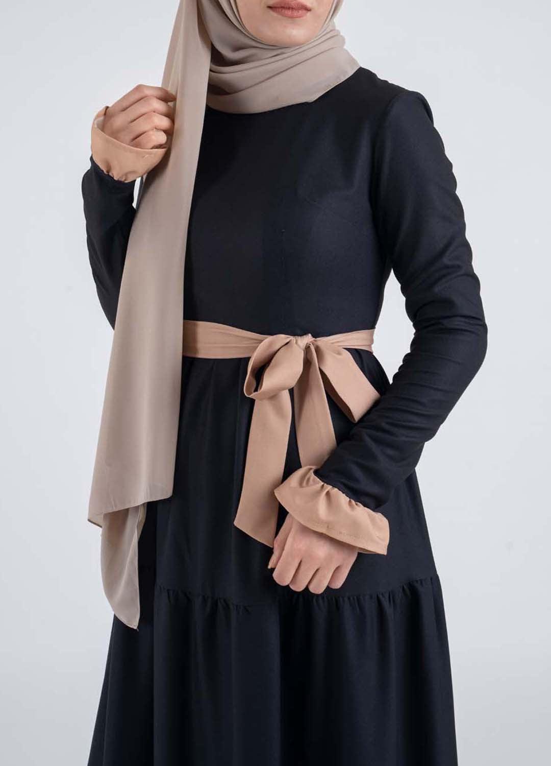 Blakely Black Dress - Modest Dresses, Abaya, Maxi, Long Sleeve dress!