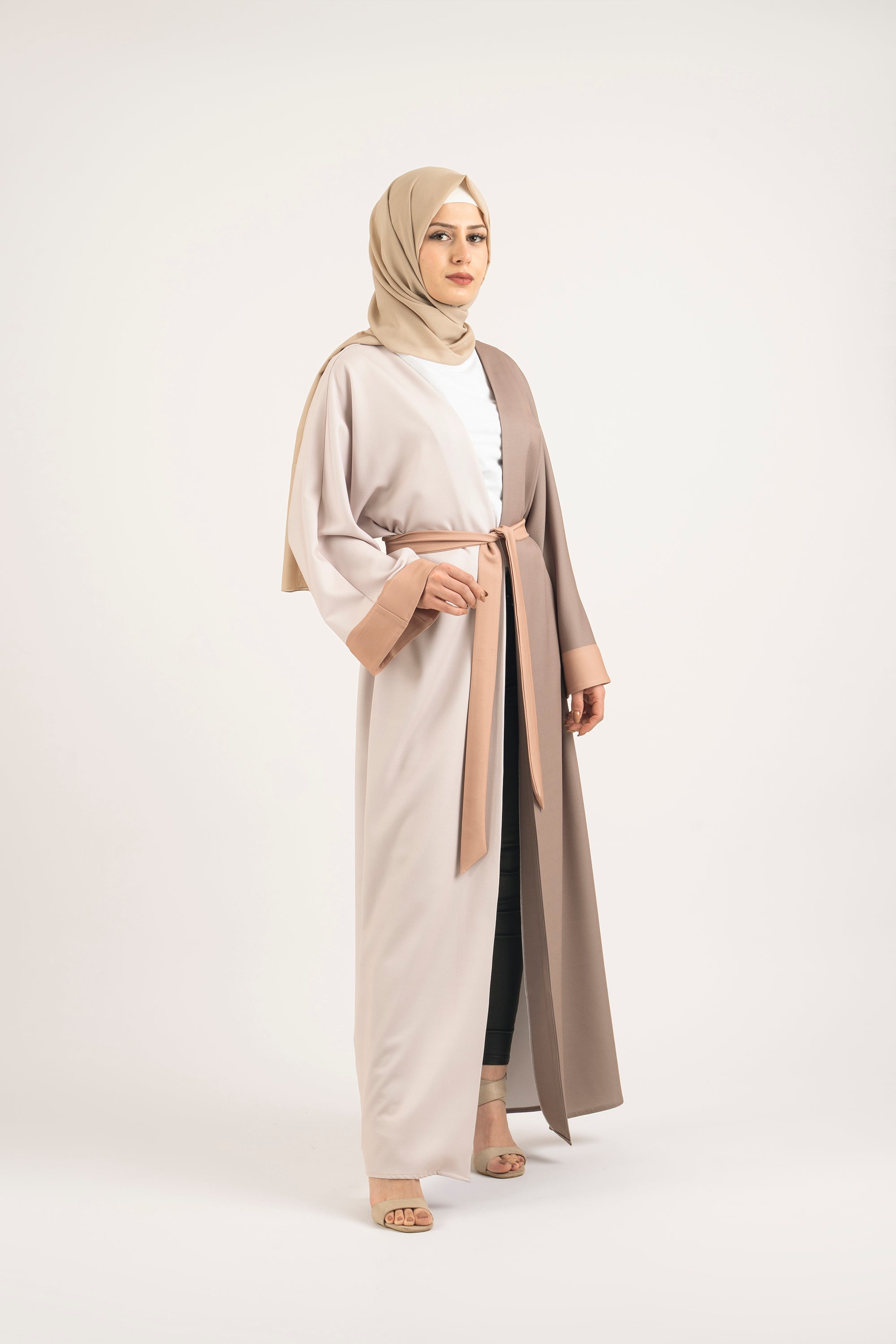 Ecru Cream harmony Abaya - Modest Dresses, Abaya, Long Sleeve dress! TOLAVITA Ecru Cream harmony Abaya - Modest Dresses, Abaya, Long Sleeve dress! TOLAVITA