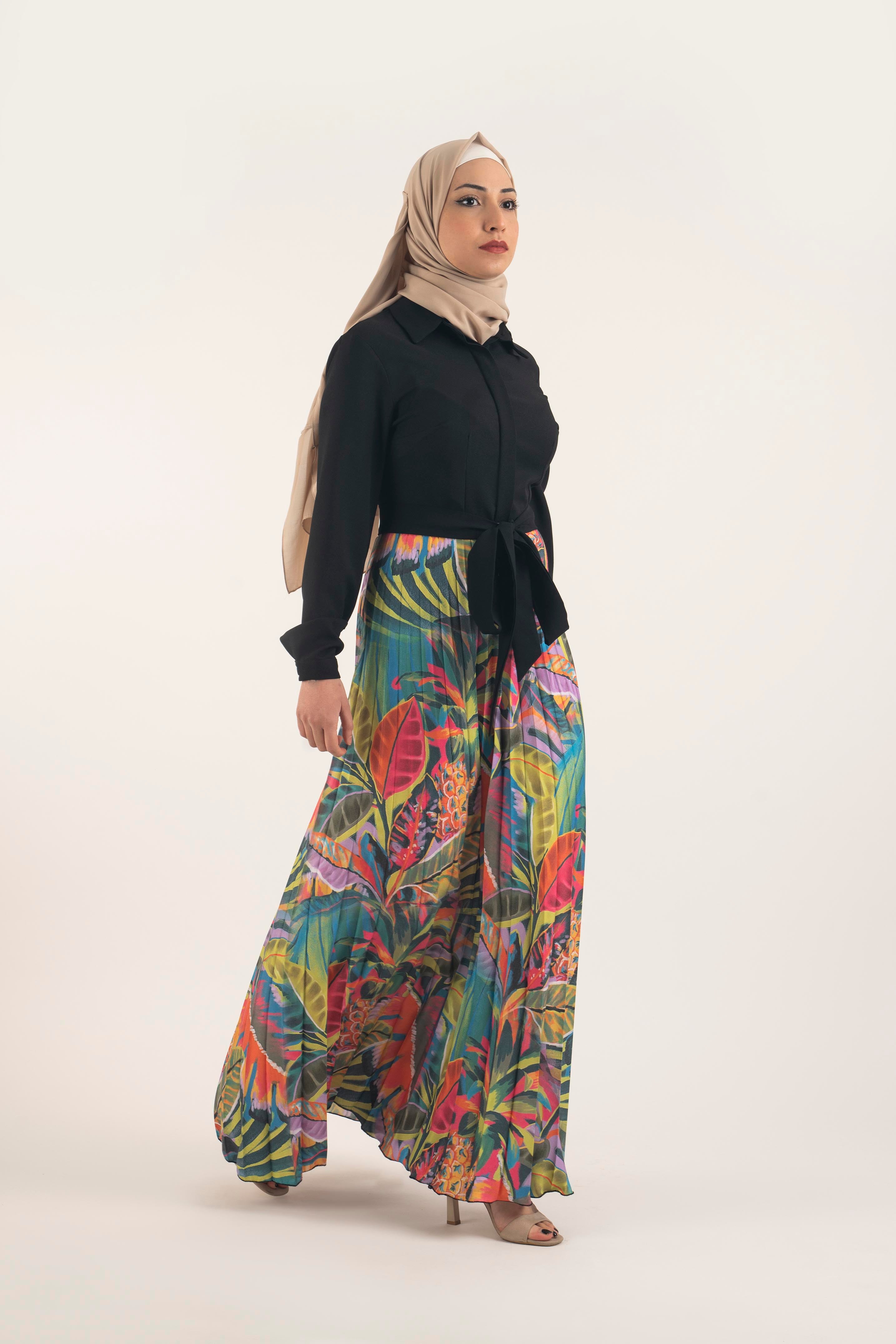 fall foliage dress Autumn Leaves Gown Teuta Matoshi