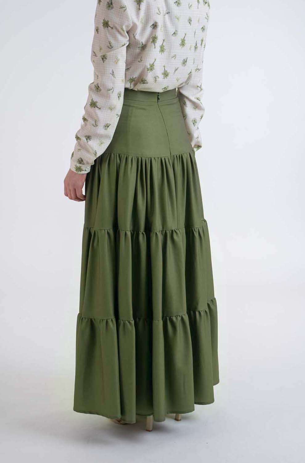 Fontelli khaki Skirt - Modest Dresses, Abaya, Long Sleeve dress!