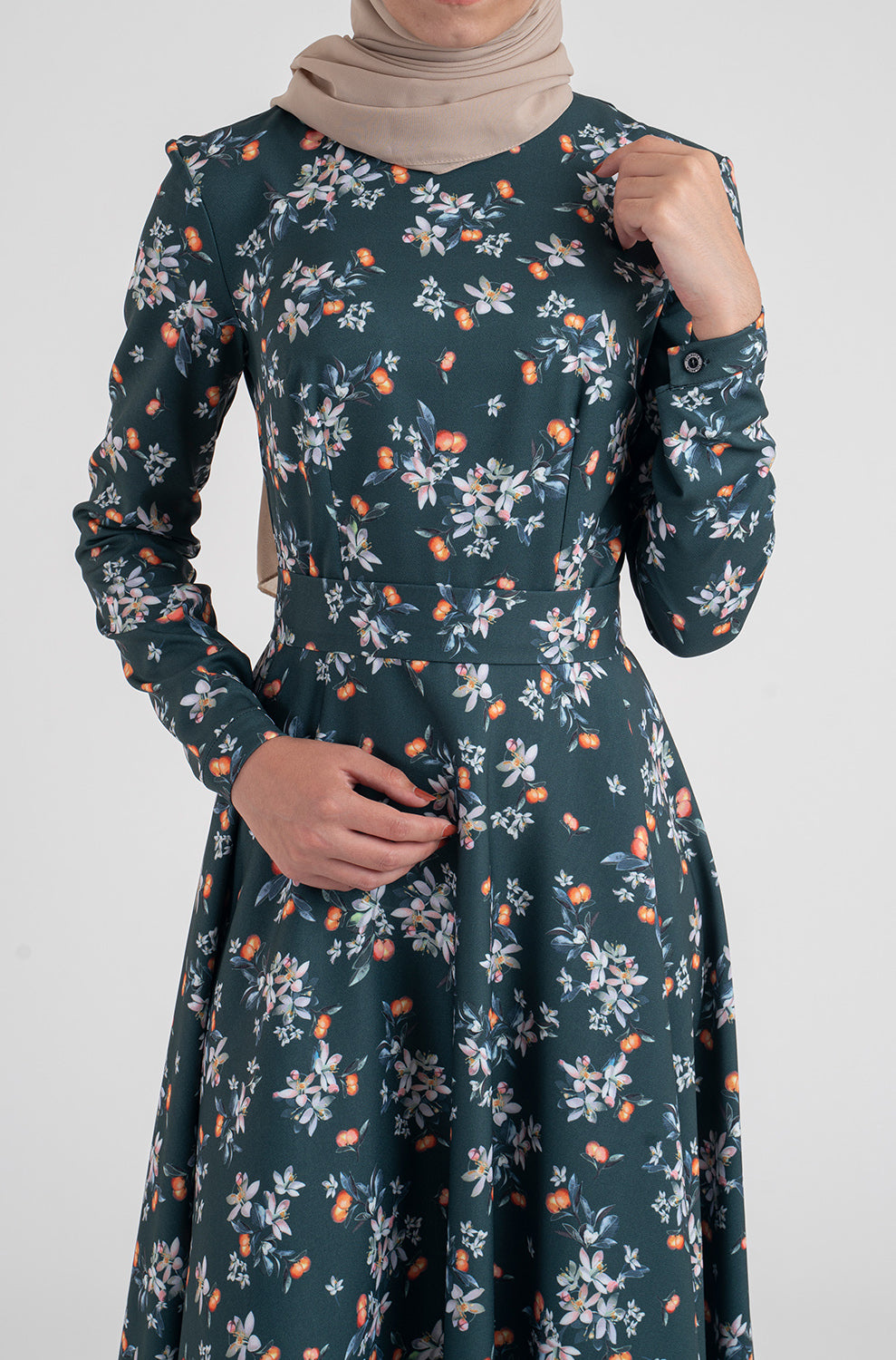 Natasha floral Dress - Modest Dresses, Abaya, Long Sleeve dress!