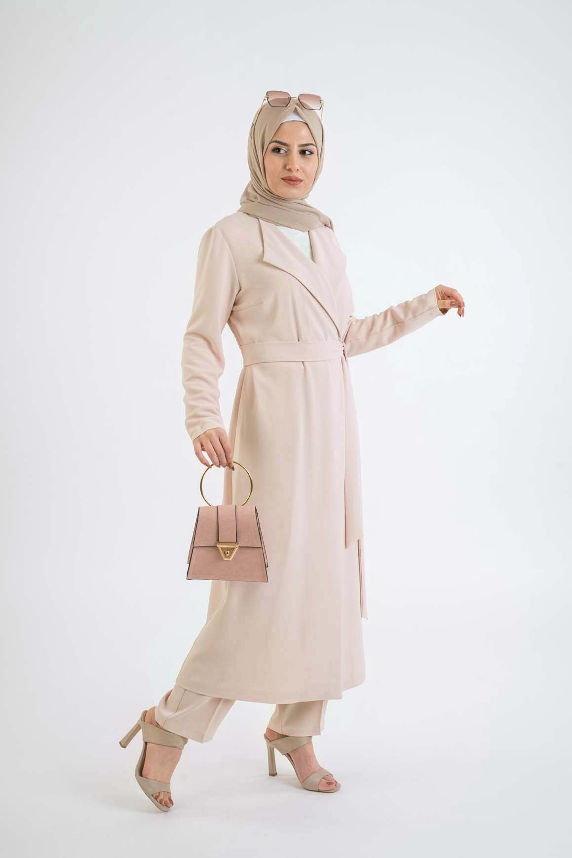 women modest dress Nova Pink suit