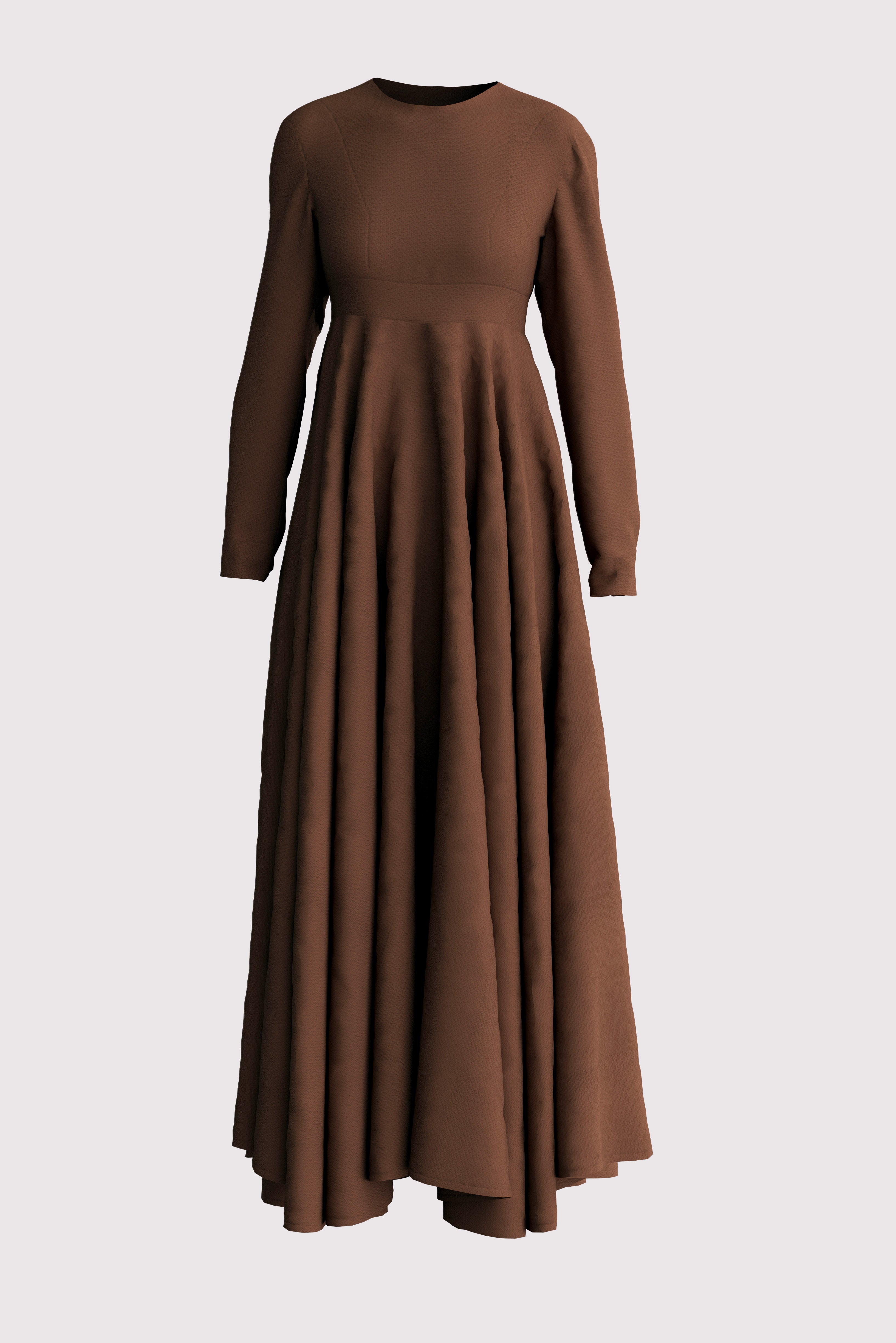 Cassandra Maxi Dress - Dark Chai