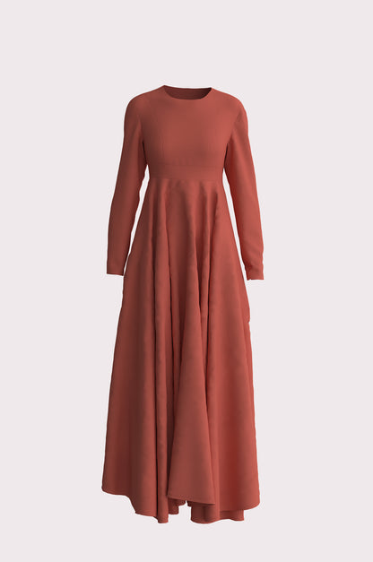 Cassandra Maxi Dress - Terracotta