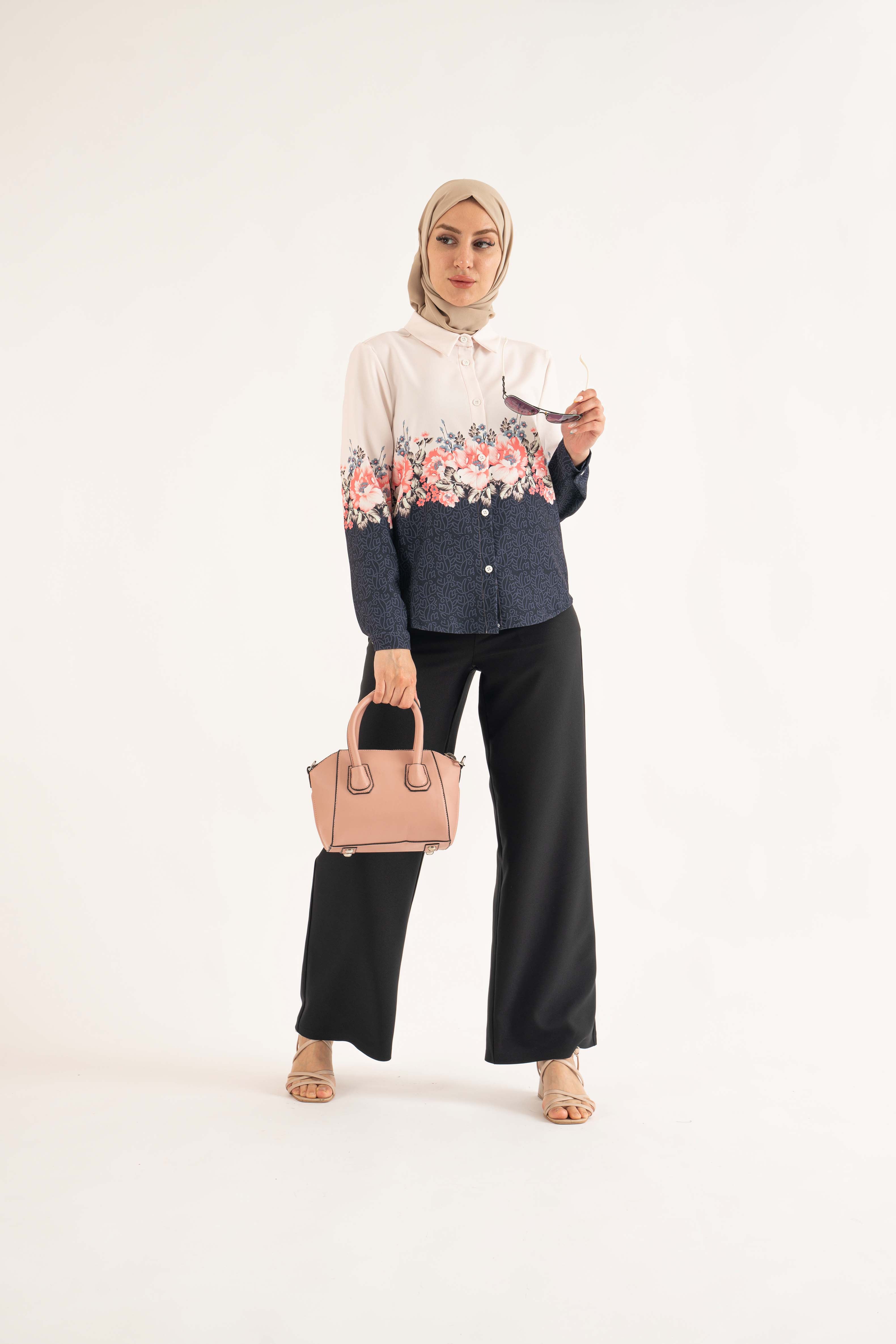 Pink hearted Shirt - Modest Dresses, Abaya, Long Sleeve dress!