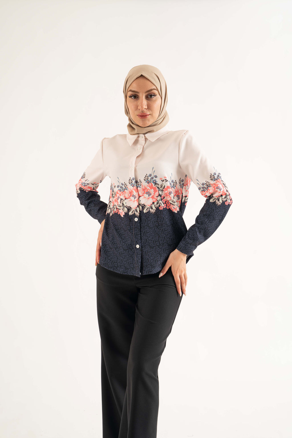 Pink hearted Shirt - Modest Dresses, Abaya, Long Sleeve dress!