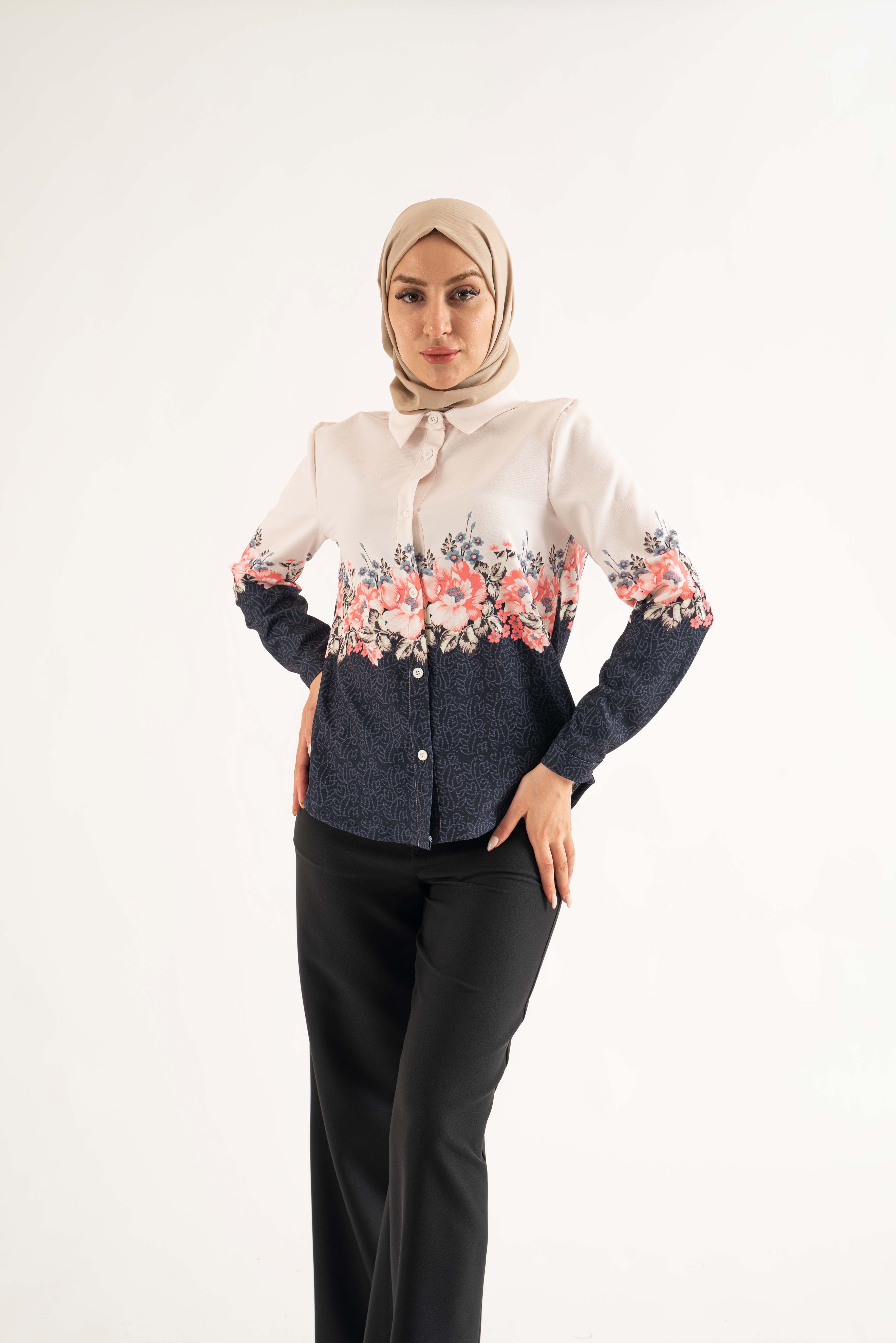 Pink hearted Shirt - Modest Dresses, Abaya, Long Sleeve dress!