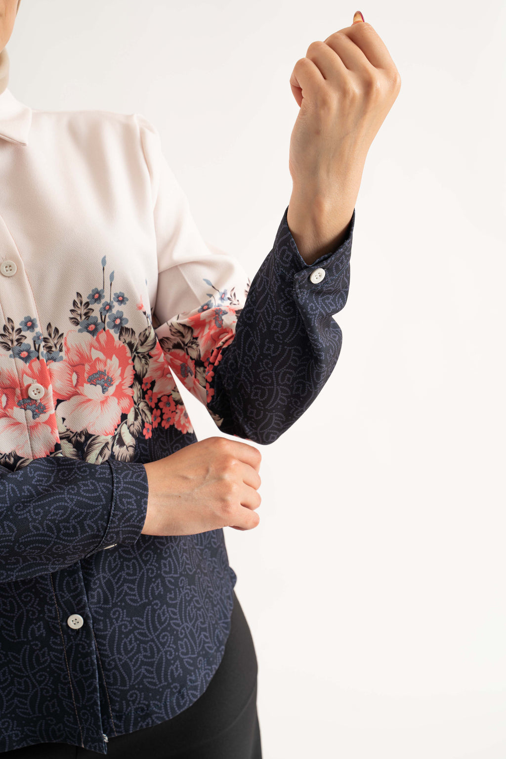 Pink hearted Shirt - Modest Dresses, Abaya, Long Sleeve dress!