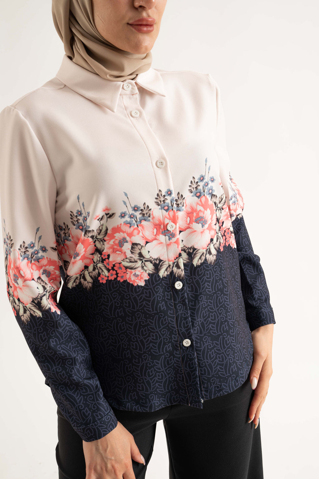 Pink hearted Shirt - Modest Dresses, Abaya, Long Sleeve dress!