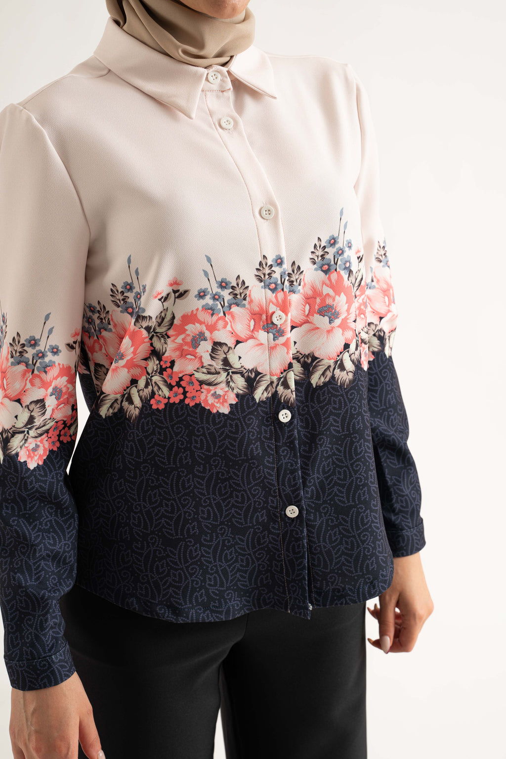 Pink hearted Shirt - Modest Dresses, Abaya, Long Sleeve dress!