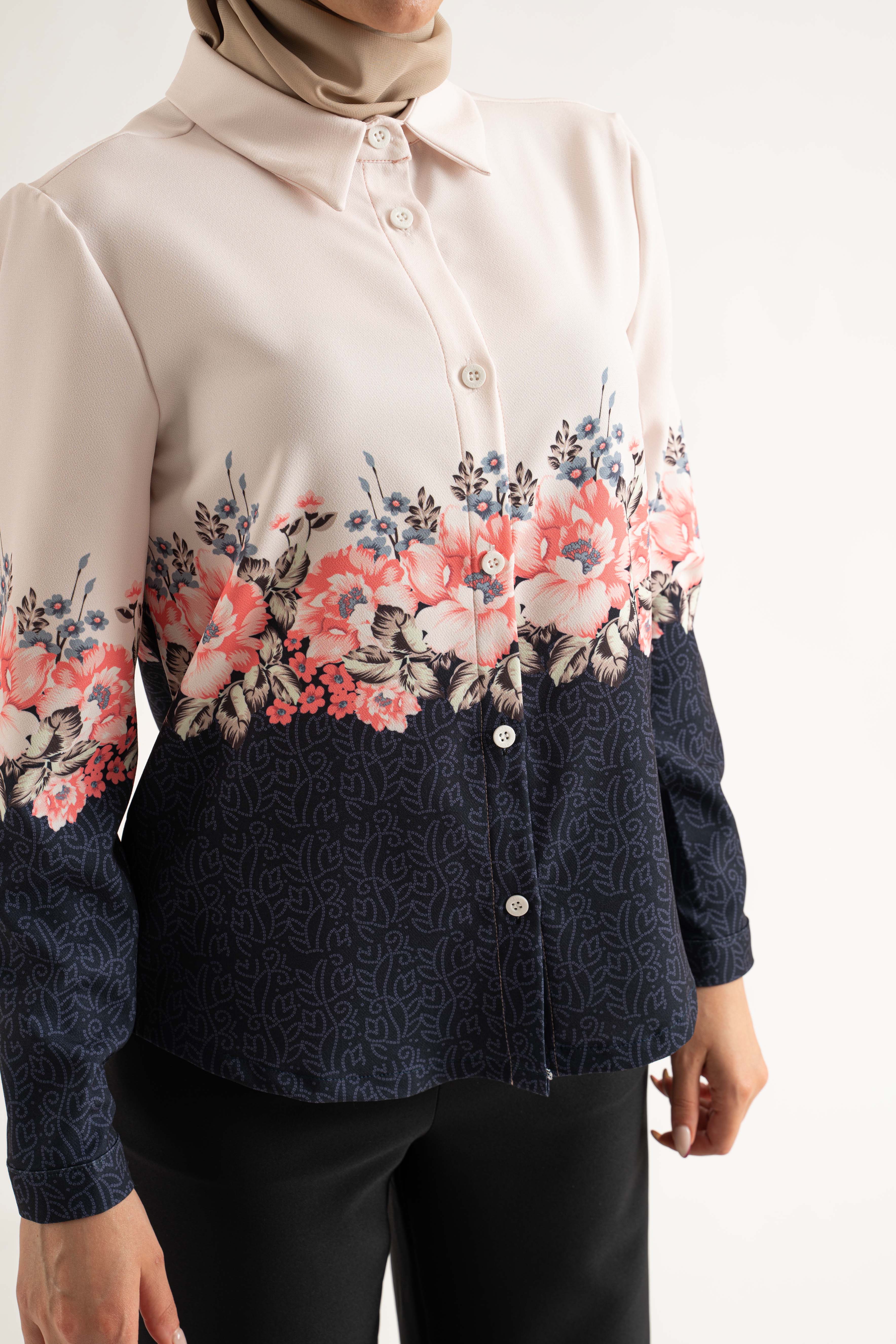 Pink hearted Shirt - Modest Dresses, Abaya, Long Sleeve dress!