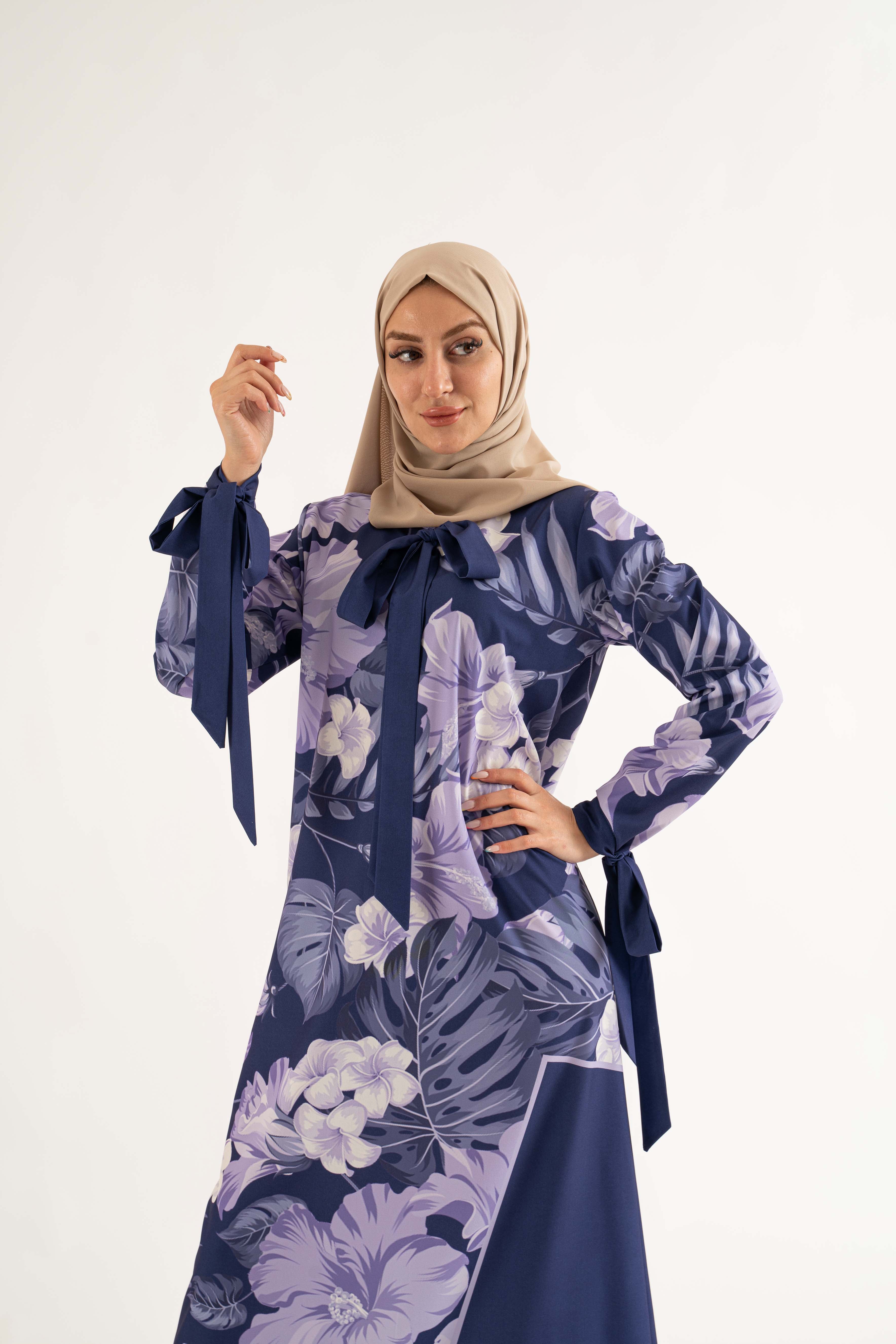Nasira Maxi Dress - Deep Purple - Modest Dresses, Abaya, Long Sleeve US6 Nasira Maxi Dress - Deep Purple - Modest Dresses, Abaya, Long Sleeve US6