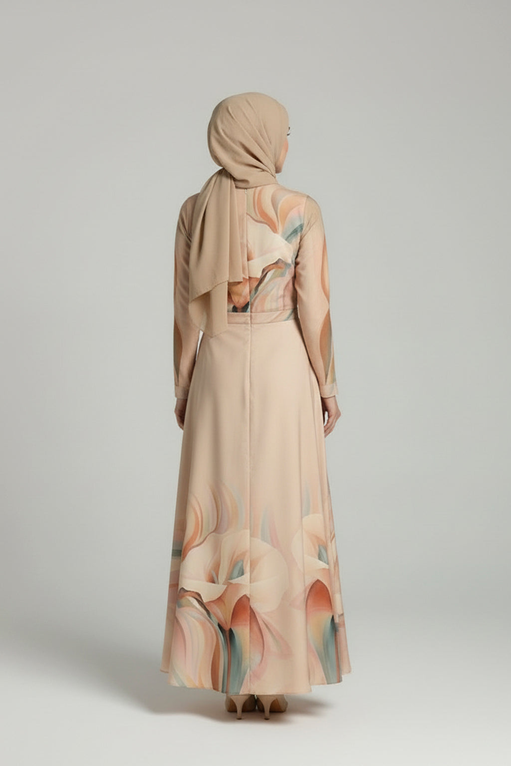 cotton modest maxi dress Cotton Maxi Dress in Brown