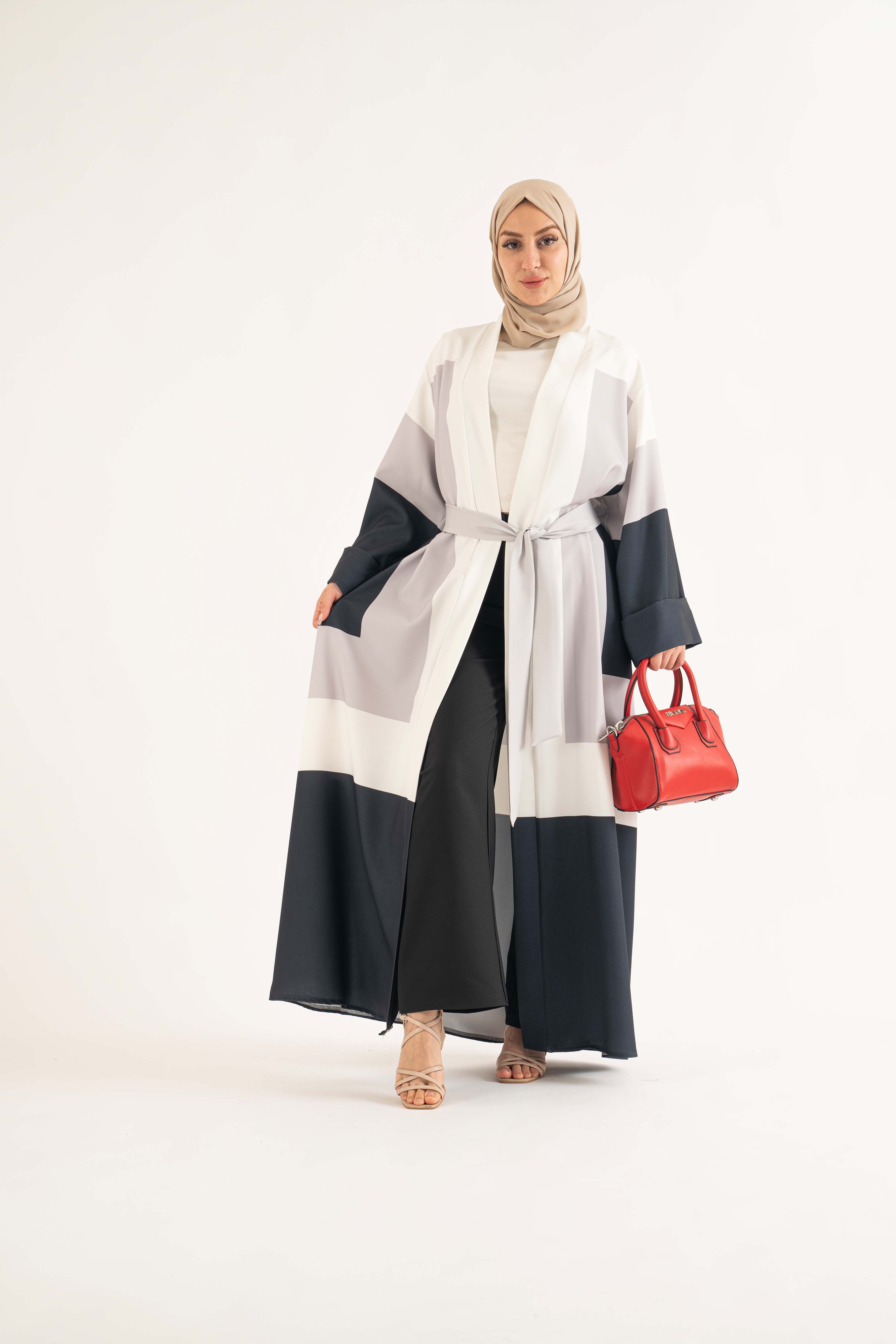 THE SUN white Abaya- Modest Dresses, Abaya,Maxi, Long Sleeve dress!