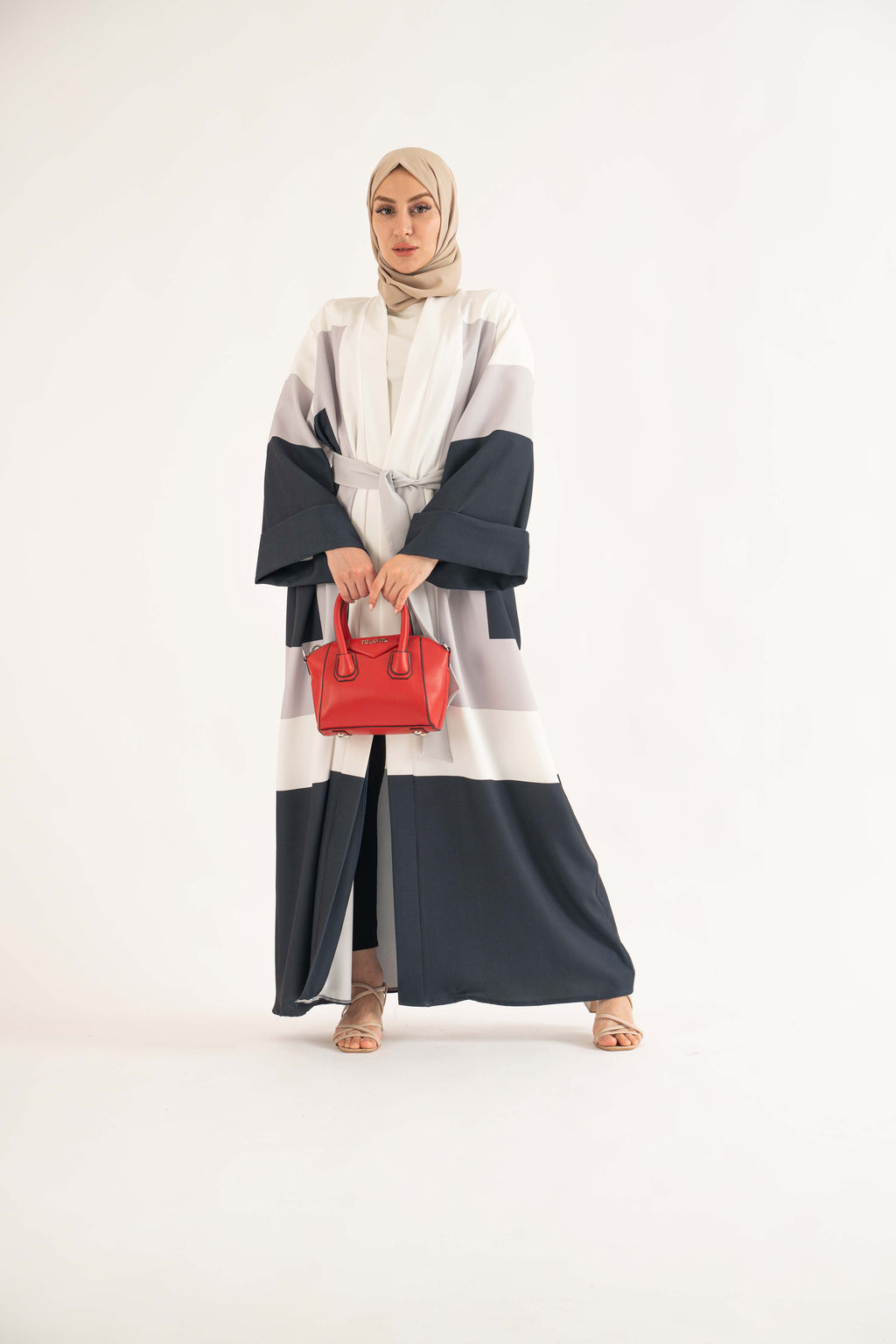 THE SUN white Abaya- Modest Dresses, Abaya,Maxi, Long Sleeve dress!