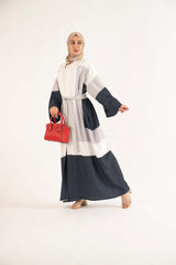 THE SUN white Abaya- Modest Dresses, Abaya,Maxi, Long Sleeve dress!