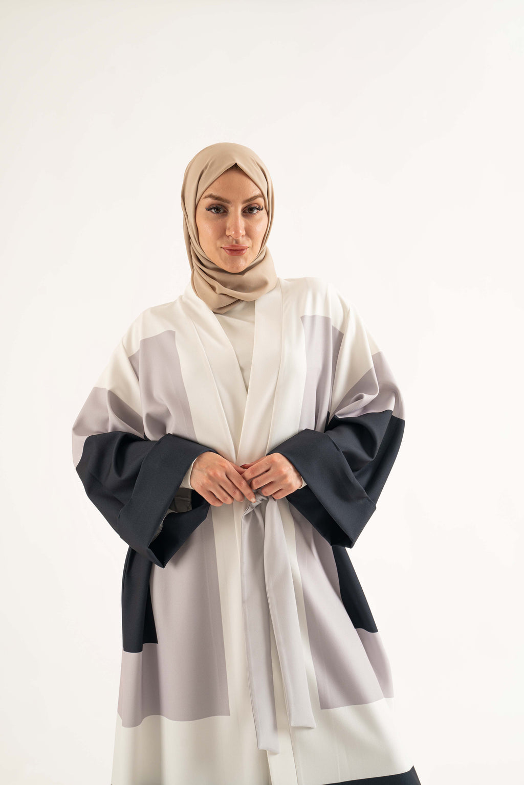 THE SUN white Abaya- Modest Dresses, Abaya,Maxi, Long Sleeve dress!