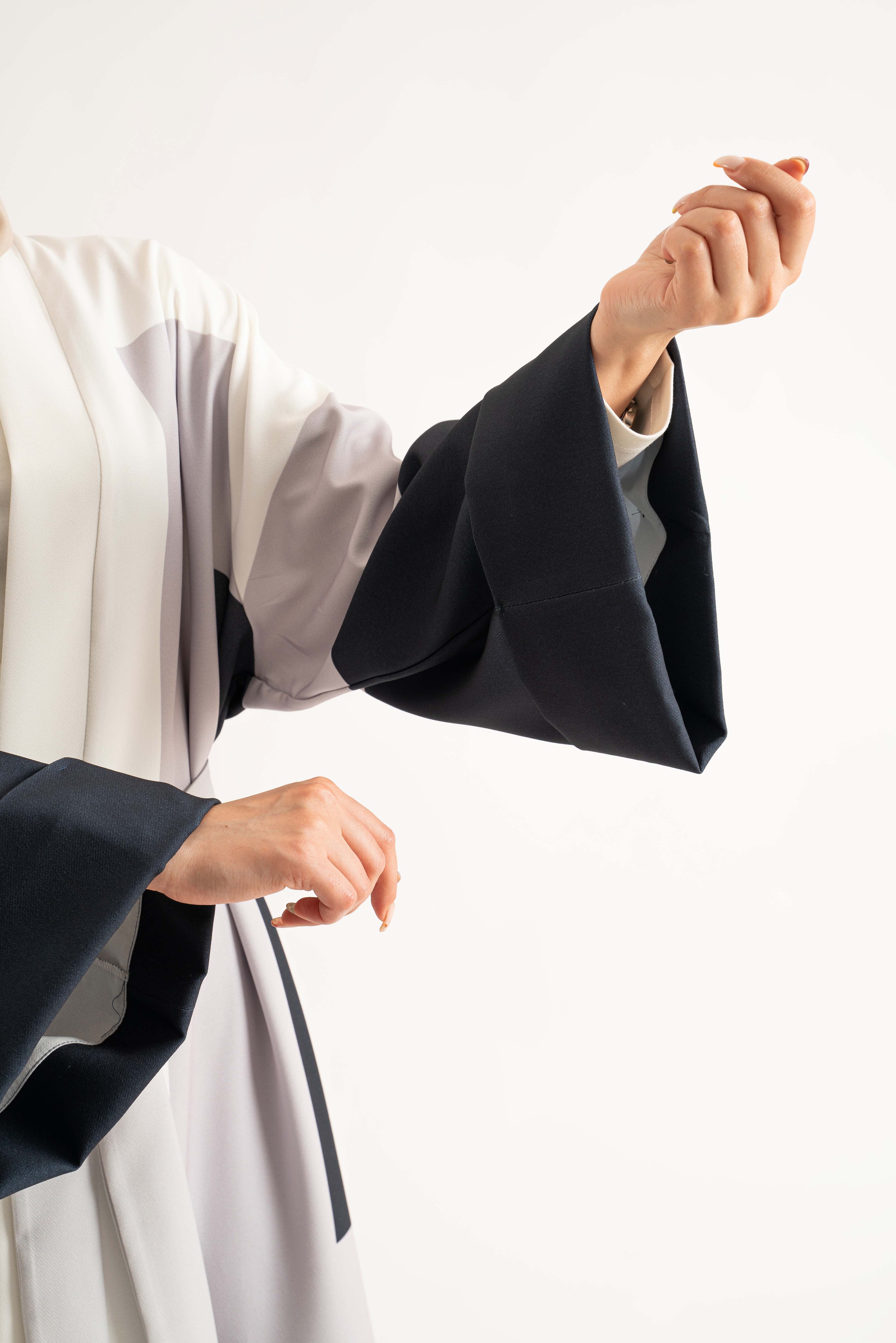 THE SUN white Abaya- Modest Dresses, Abaya,Maxi, Long Sleeve dress!