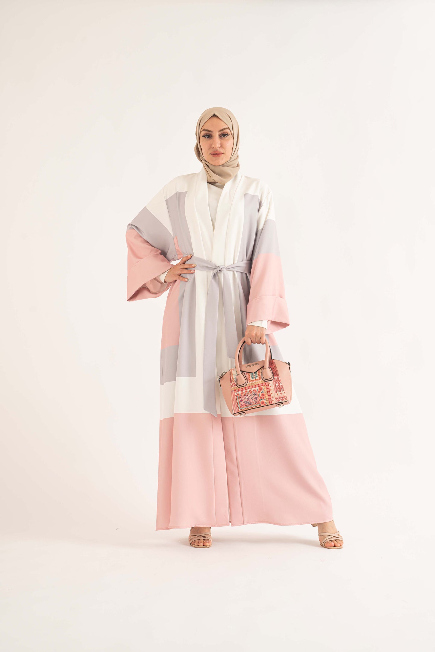 THE SUN white Abaya- Modest Dresses, Abaya,Maxi, Long Sleeve dress!