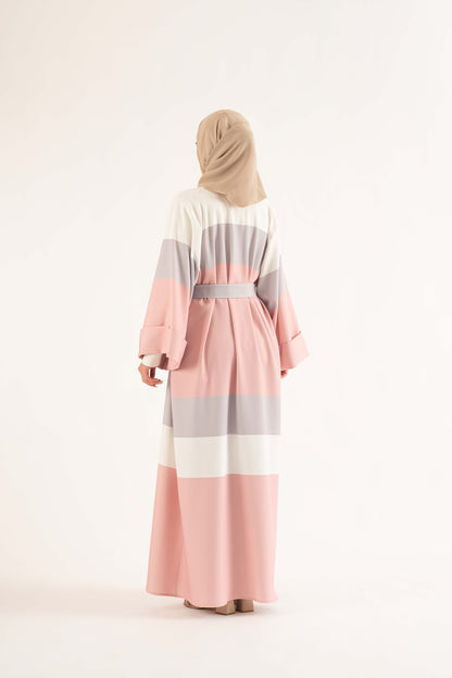 THE SUN white Abaya- Modest Dresses, Abaya,Maxi, Long Sleeve dress!