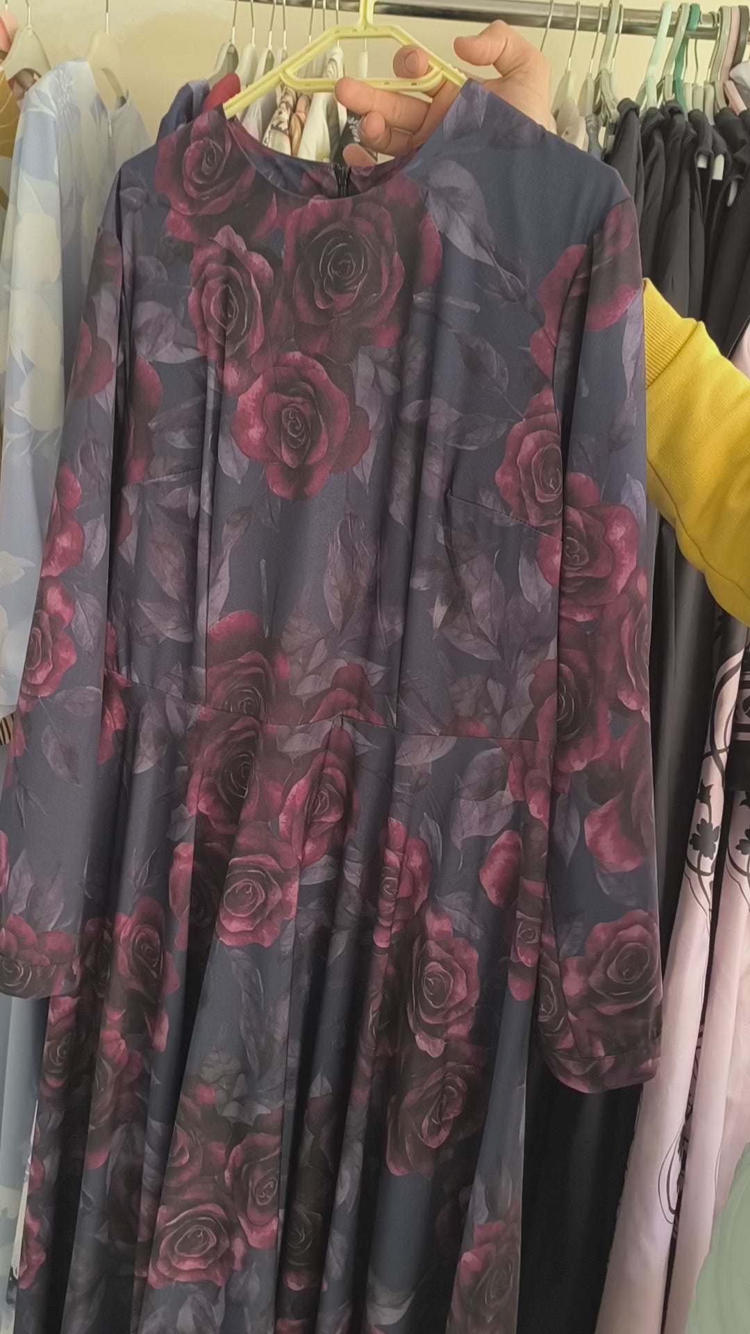 Crimson Rose Maxi Dress