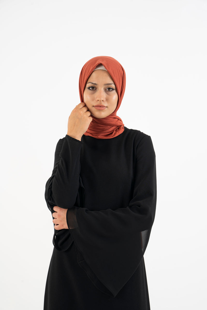 DarkCoral Premium Jersey Hijab - Modest Dresses, Abaya,