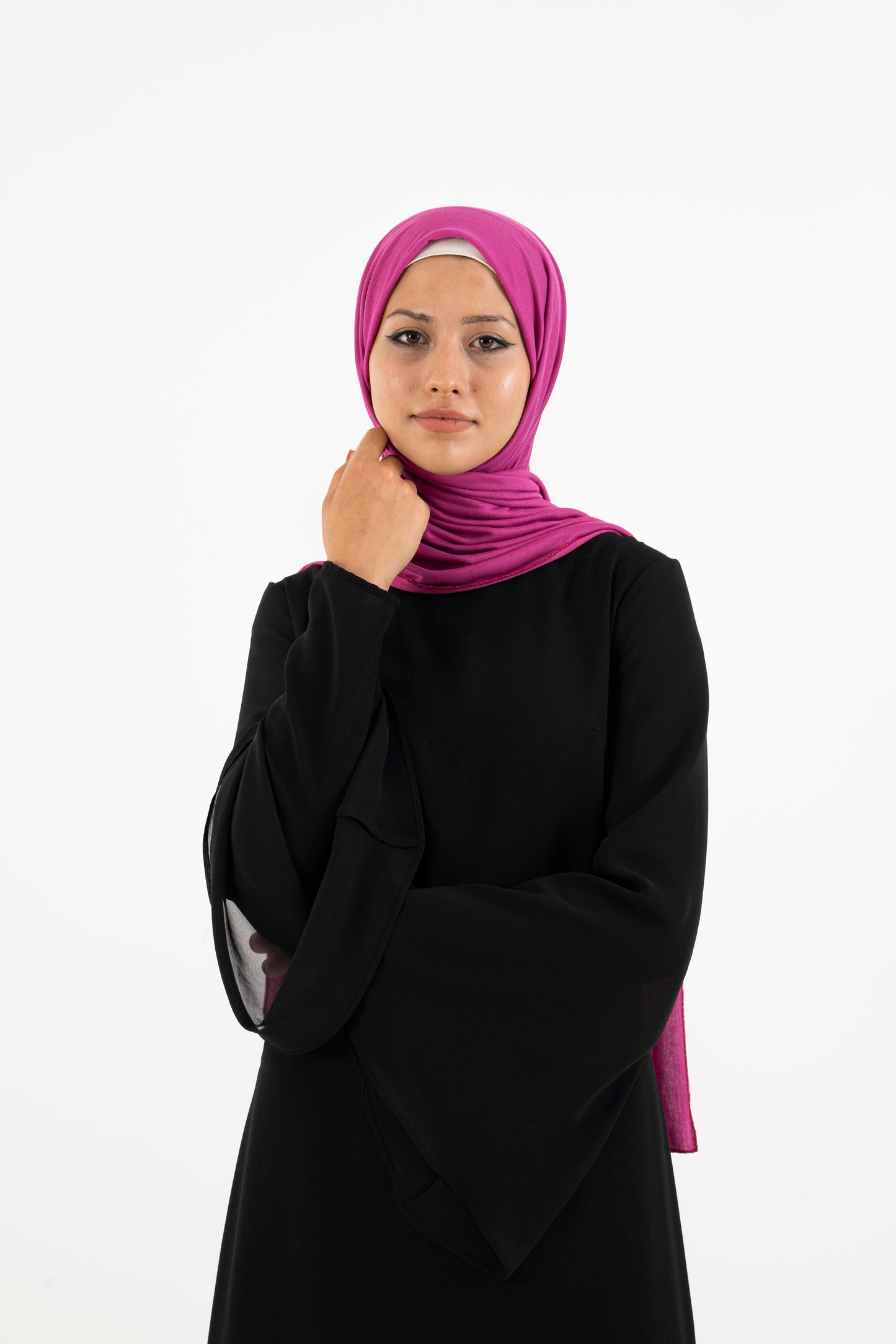 DeepPink Premium Jersey Hijab - Modest Dresses, Abaya,