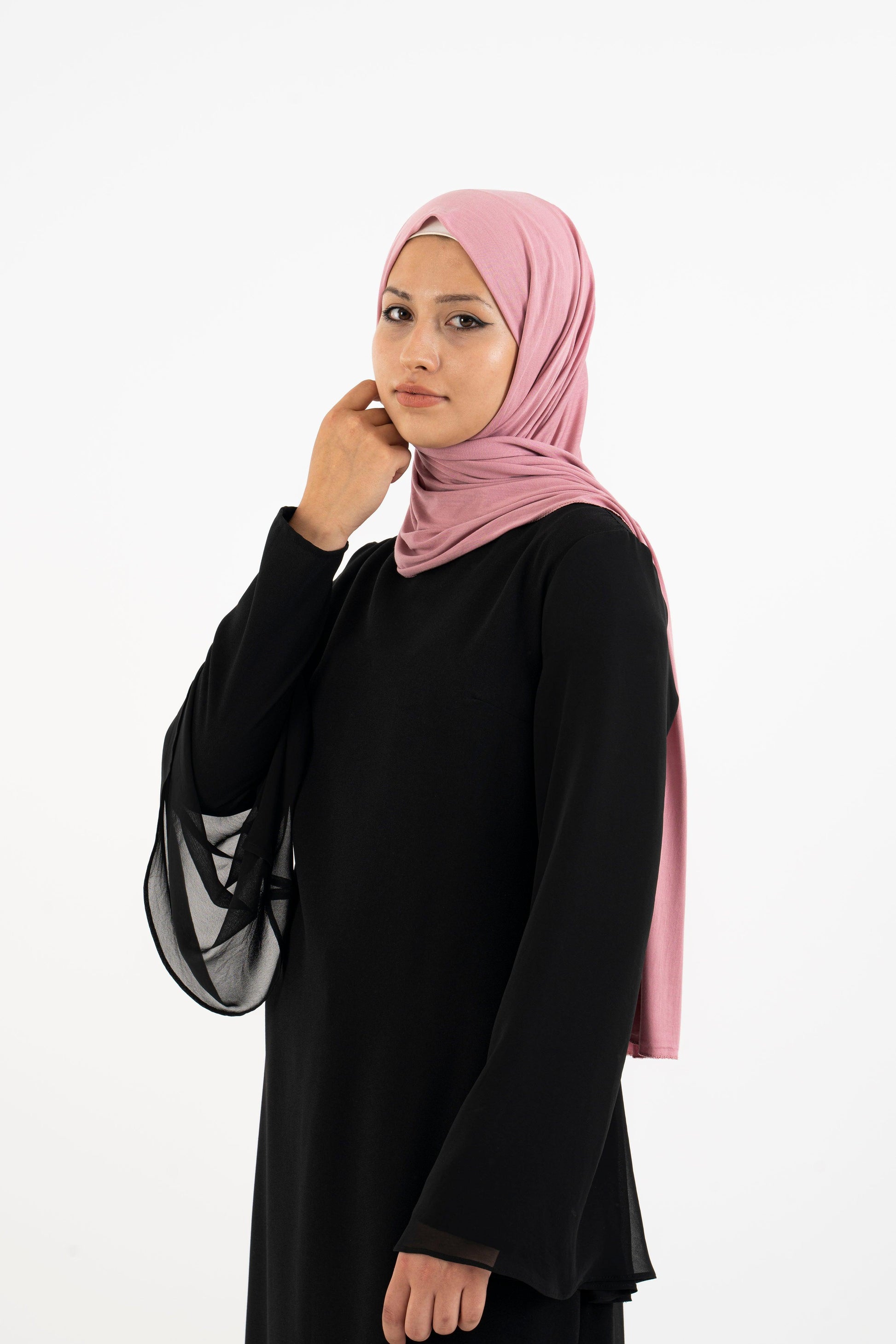 LightPink Premium Jersey Hijab - Modest Dresses, Abaya