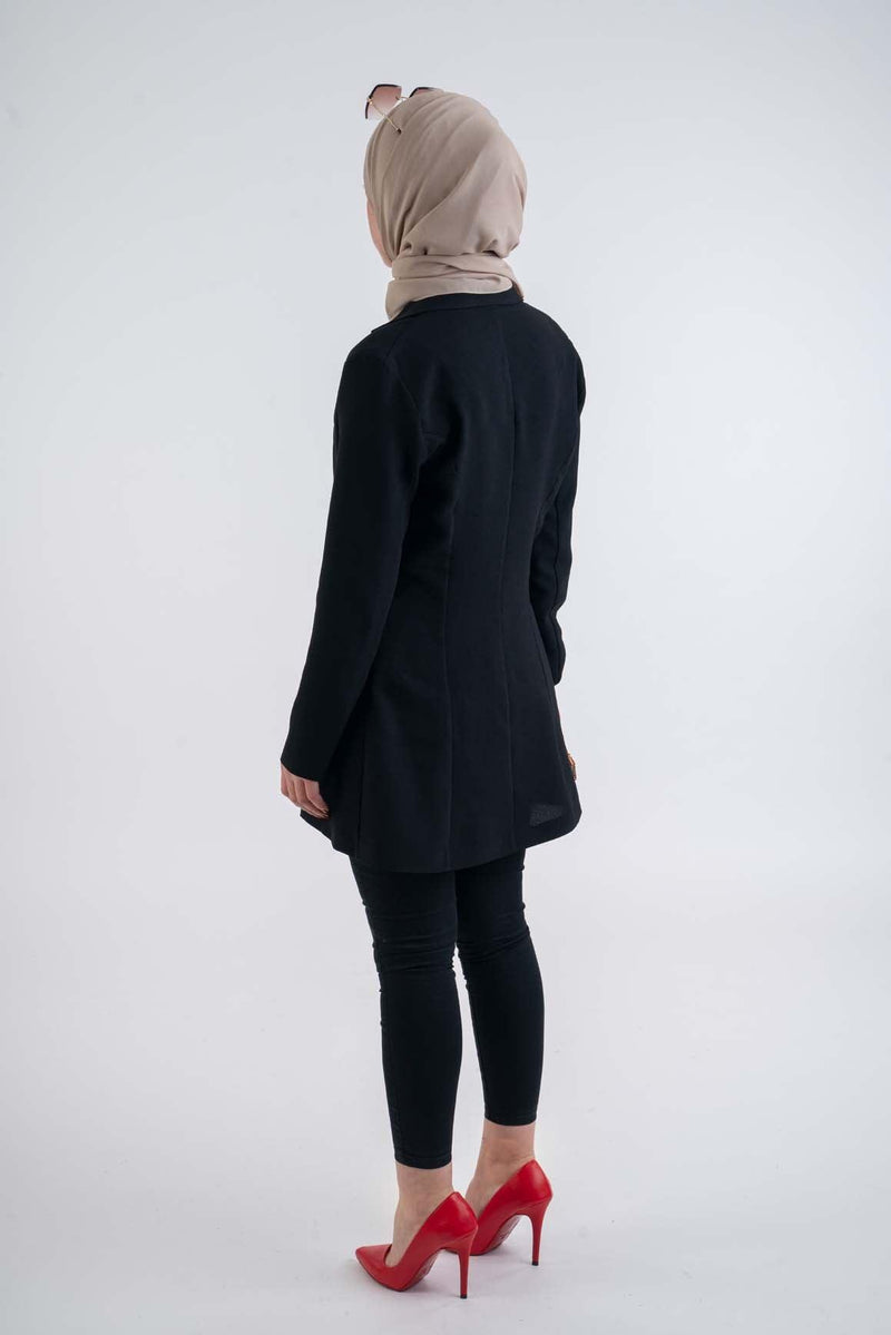 Aiden Black jacket- Modest Dresses, Abaya, Long Sleeve dress!