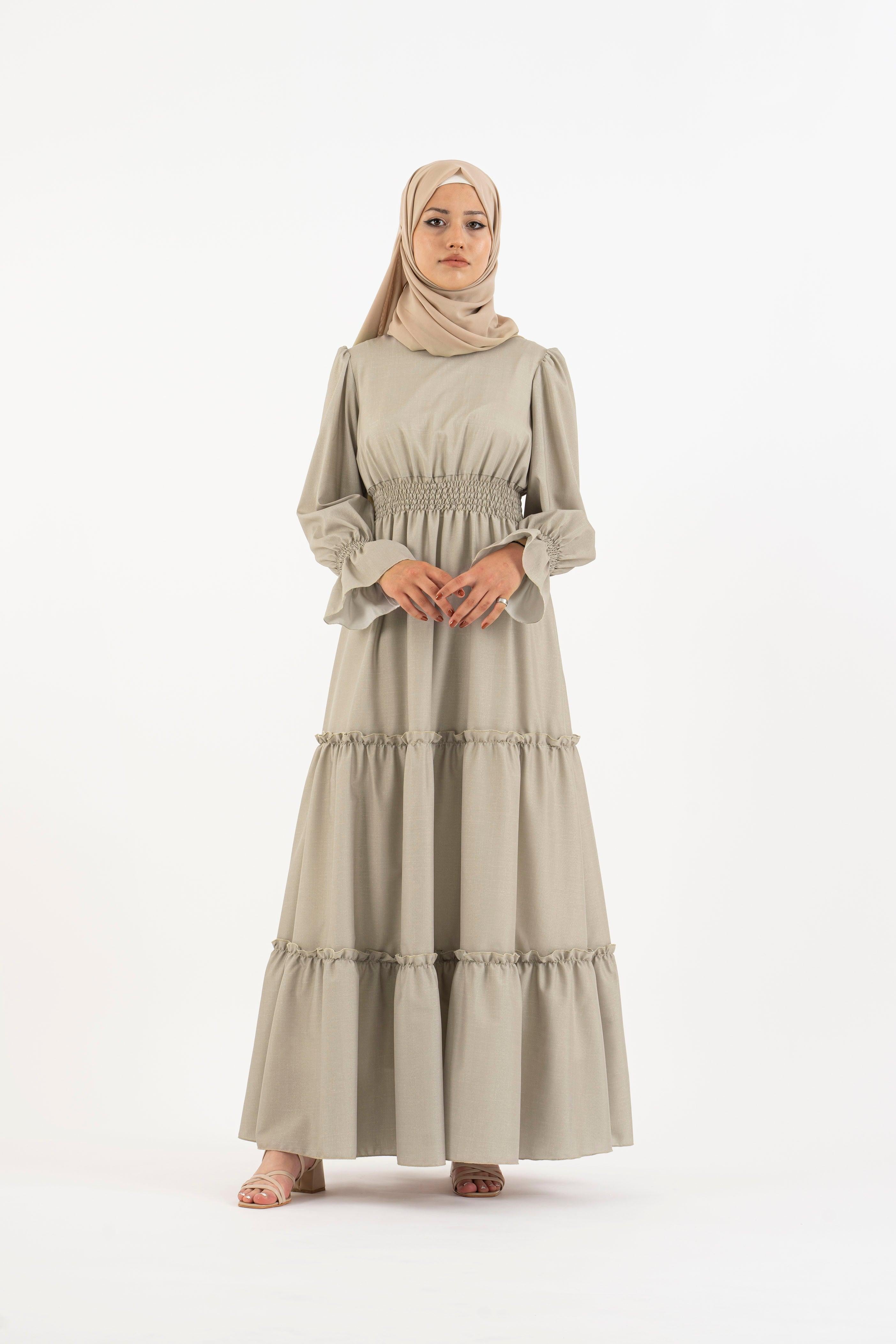 Alameda floral, Women's Modest Dress, abaya, long sleeve maxi dress!