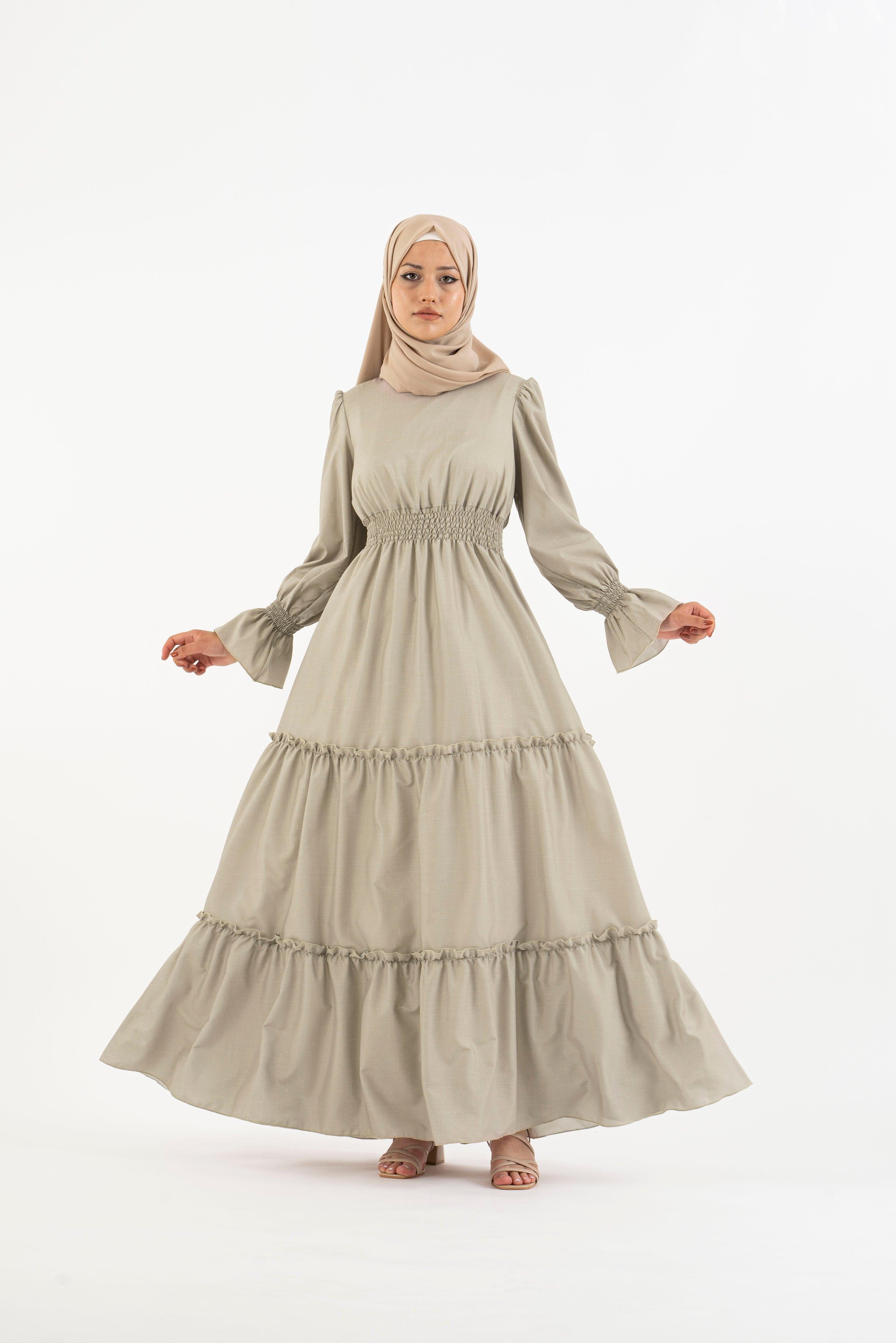 Alameda floral, Women's Modest Dress, abaya, long sleeve maxi dress!