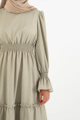 Alameda floral, Women's Modest Dress, abaya, long sleeve maxi dress!