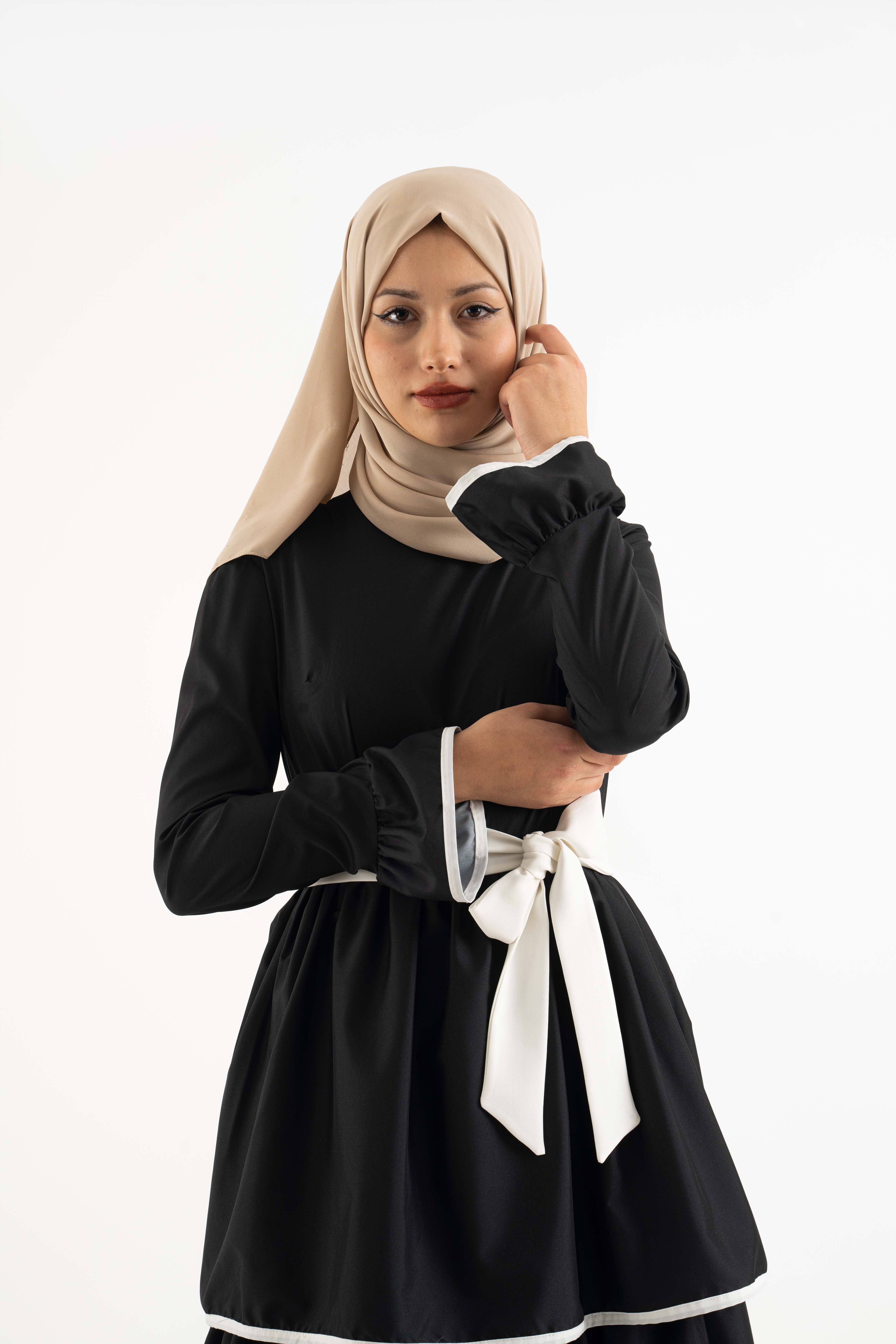 women modest dresses Amy Black Modest Dress Modest Dresses, Abaya, Long Sleeve dress! US20