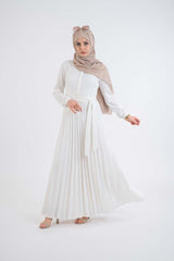 Aromatic pleat dress, Modest Dress, abaya, Maxi,long sleeve maxi dress