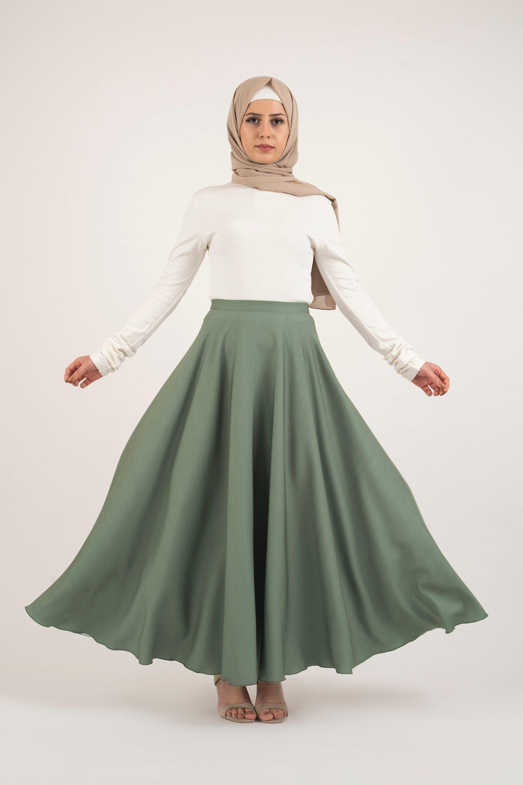 Basil Pleat Skirt - Modest Dresses, Abaya, Long Sleeve dress!