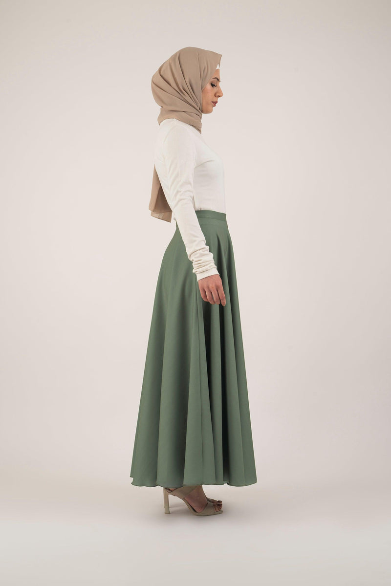 Basil Pleat Skirt - Modest Dresses, Abaya, Long Sleeve dress!