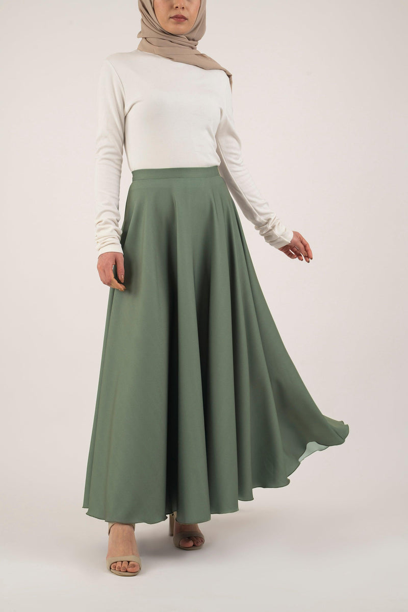Basil Pleat Skirt - Modest Dresses, Abaya, Long Sleeve dress!