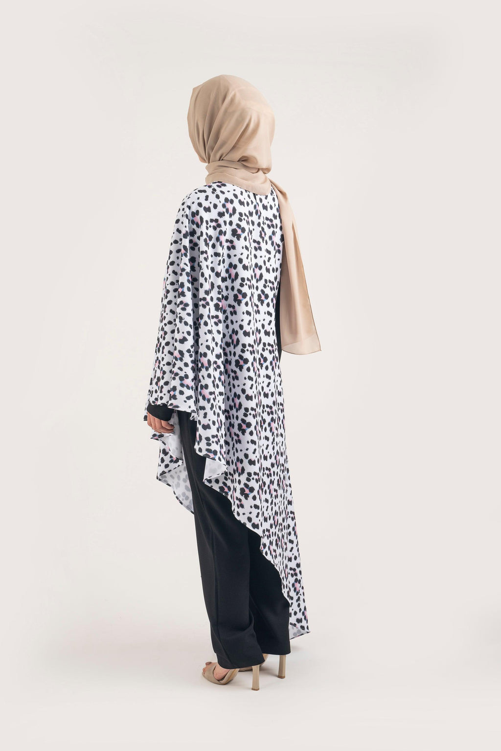 Black Cheetah Jumpsuit - Modest Dresses, Abaya, Long Sleeve dress!