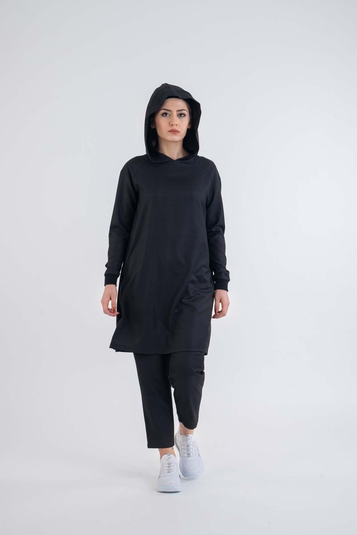 Black Hooded - Modest Dresses, Abaya, Maxi, Long Sleeve dress!