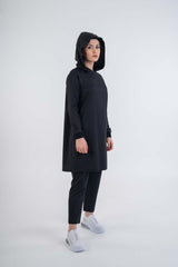 Black Hooded - Modest Dresses, Abaya, Maxi, Long Sleeve dress!