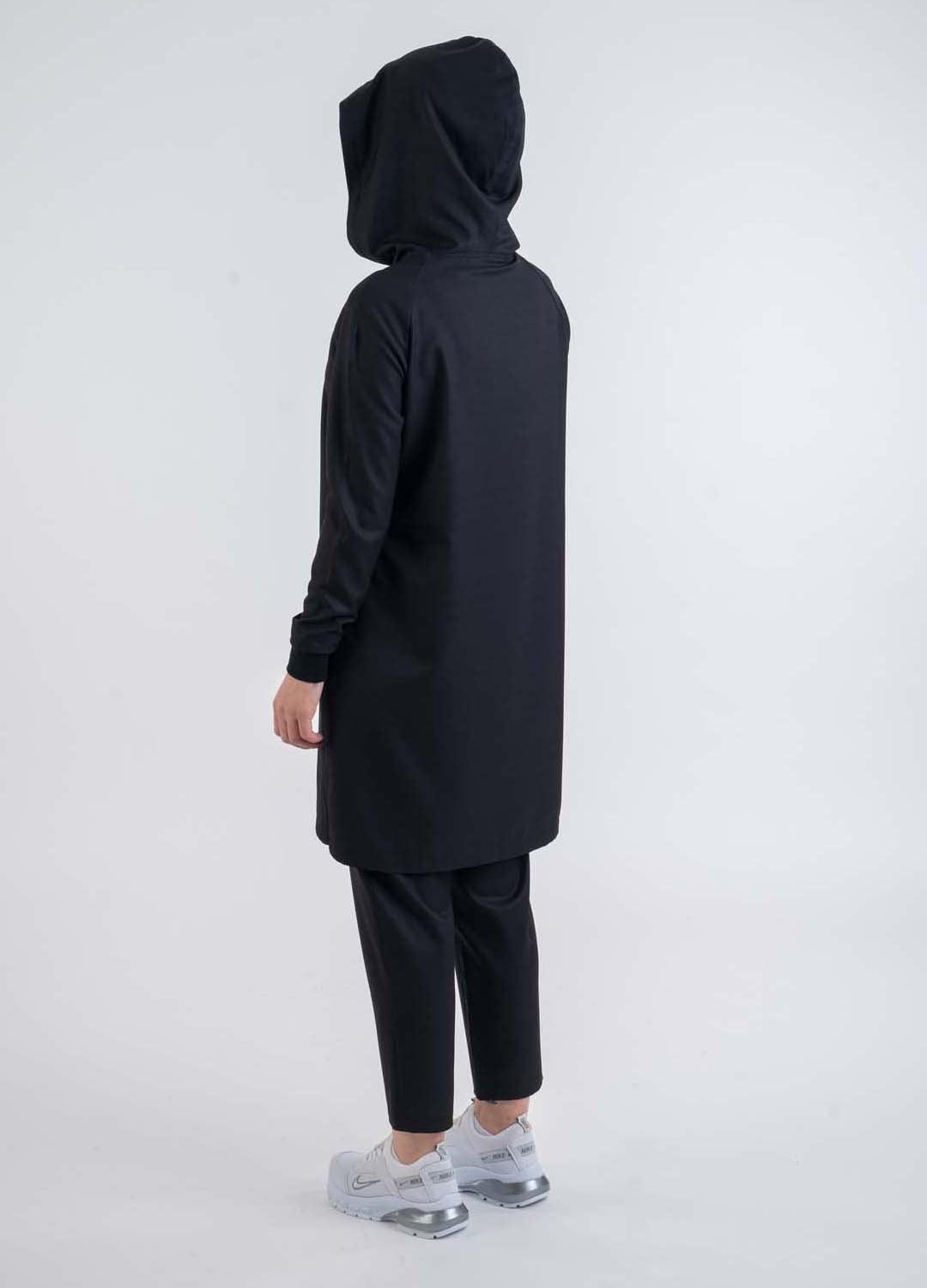 Black Hooded - Modest Dresses, Abaya, Maxi, Long Sleeve dress!