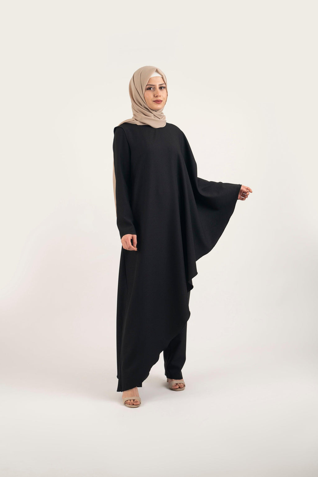 Black Ink Jumpsuit - Modest Dresses, Abaya, Maxi, Long Sleeve dress!