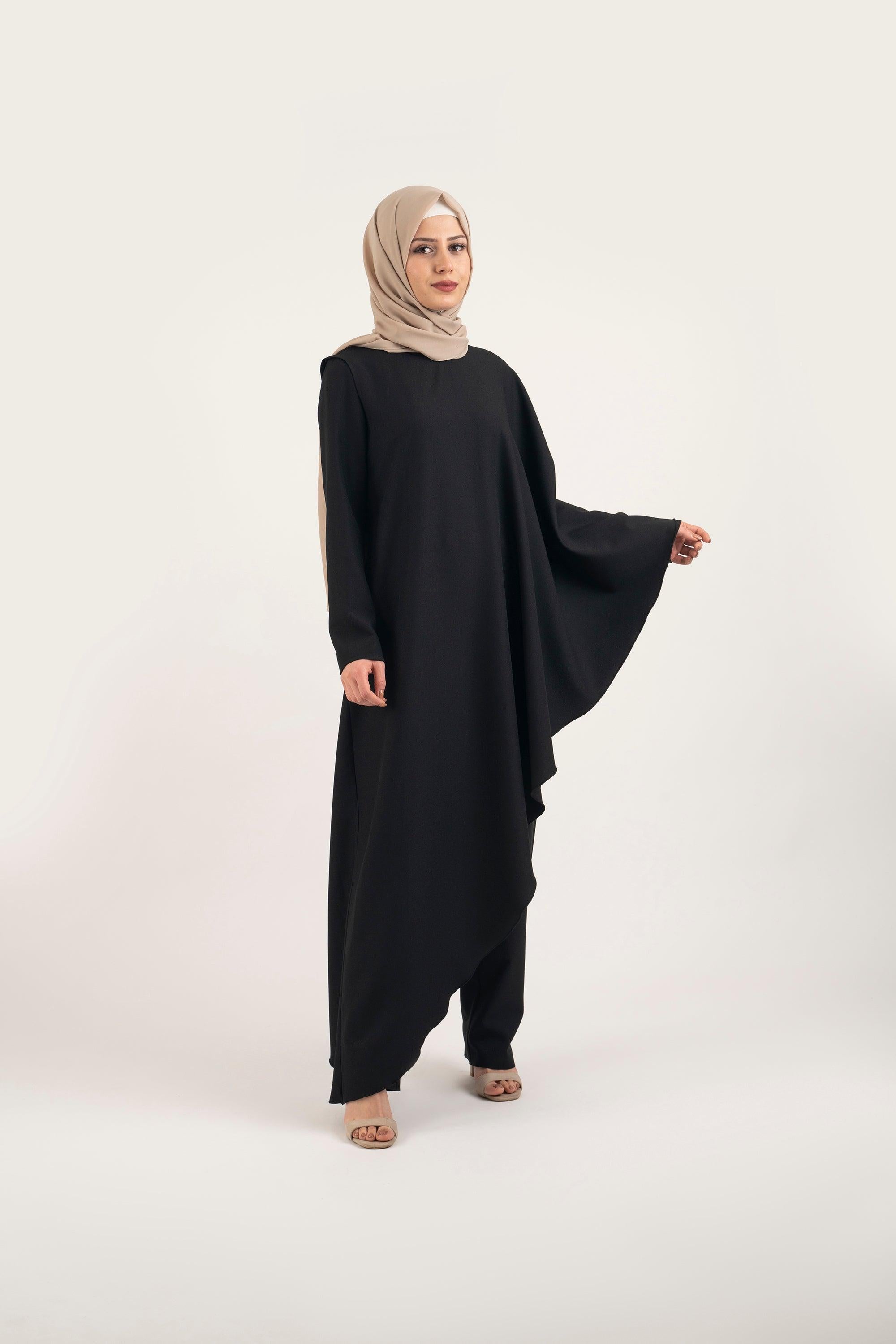 Black Ink Jumpsuit - Modest Dresses, Abaya, Maxi, Long Sleeve dress!