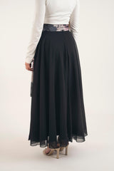 Black flow skirt - Modest Dresses, Abaya,Maxi,  Long Sleeve dress!