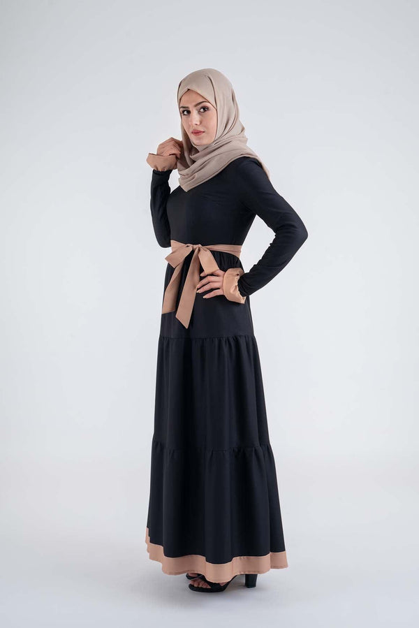 Blakely Black Dress - Modest Dresses, Abaya, Maxi, Long Sleeve dress!