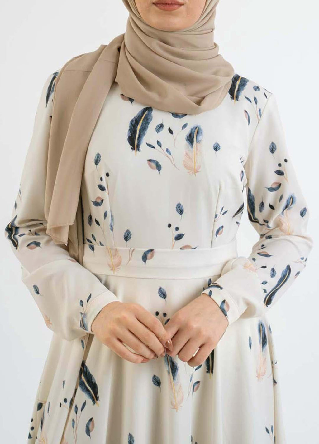 Blue Flock Dress - Modest Dresses, Abaya, Maxi, Long Sleeve dress!