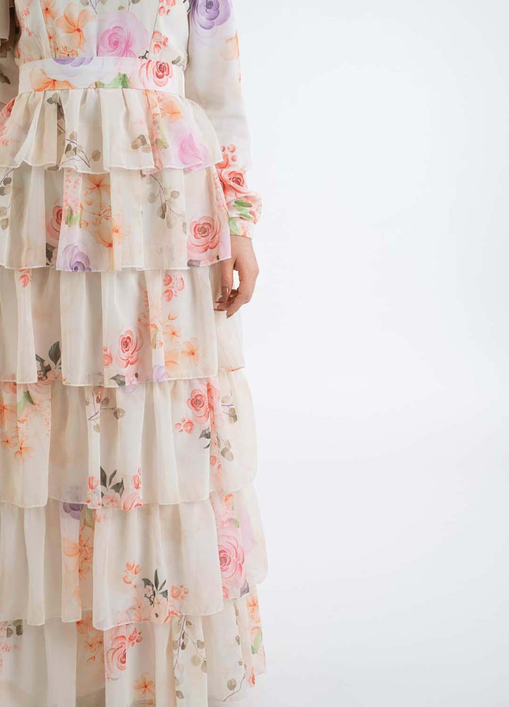 Brighton ruffled Dress - Modest Dresses, Abaya, Long Sleeve dress!