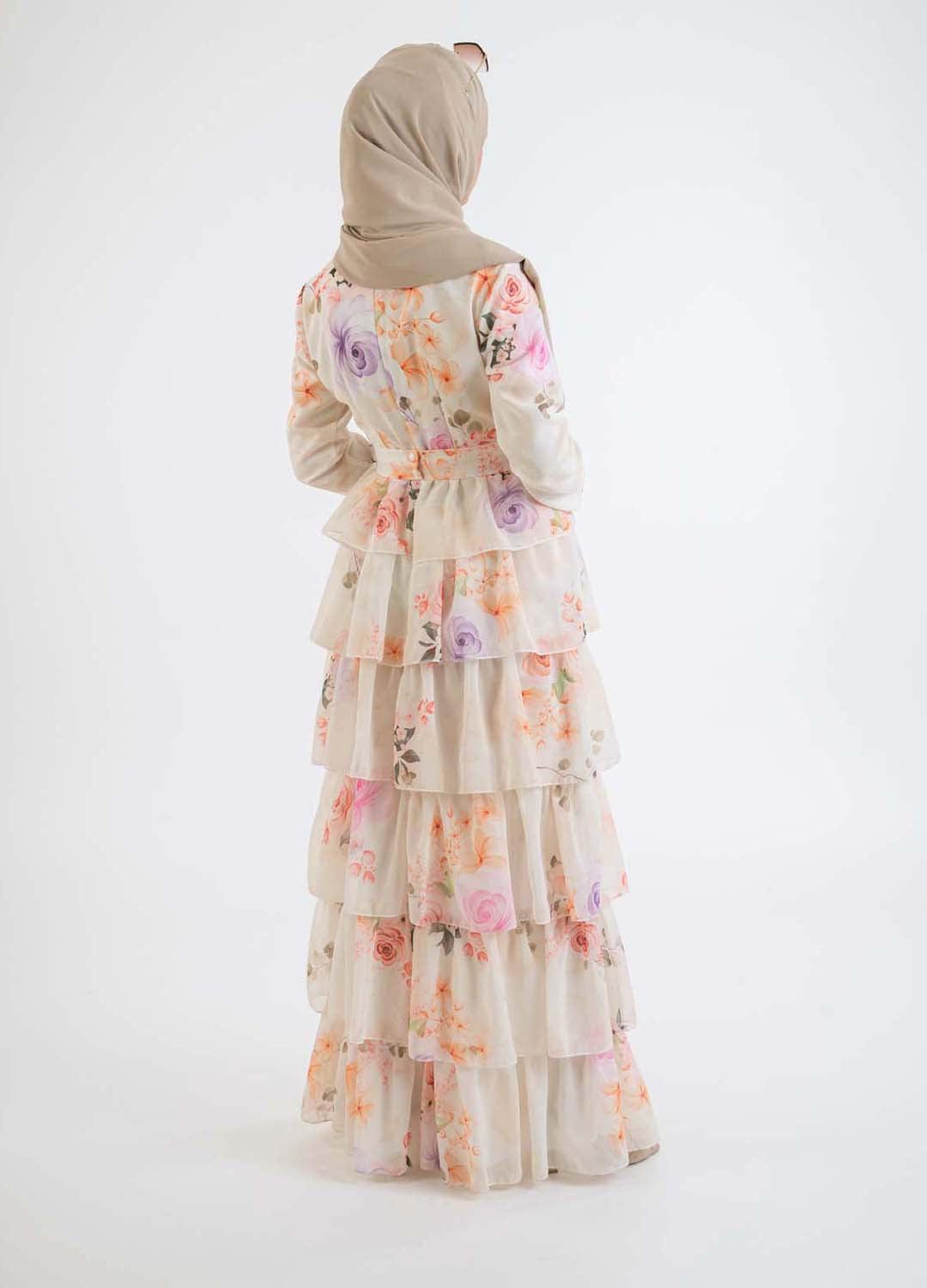 Brighton ruffled Dress - Modest Dresses, Abaya, Long Sleeve dress!