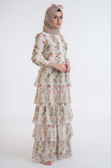 Cabreo Ruffled Dress - Modest Dresses, Abaya, Maxi, Long Sleeve dress!