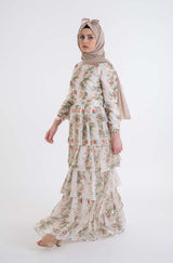 Cabreo Ruffled Dress - Modest Dresses, Abaya, Maxi, Long Sleeve dress!